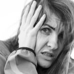 portrait of a depressed woman